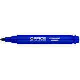 Office Products Permanent marker, varf rotund, corp plastic, Office Products - albastru