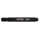 Office Products Permanent marker, varf rotund, corp plastic, Office Products - negru