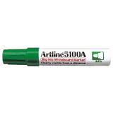 Artline Marker pentru tabla de scris ARTLINE 5100A, corp metalic, varf rotund 5.0mm - verde