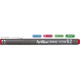 Artline Marker pentru desen tehnic ARTLINE, varf fetru 0.2mm - rosu