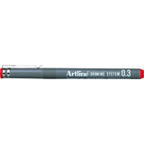Artline Marker pentru desen tehnic ARTLINE, varf fetru 0.3mm - rosu