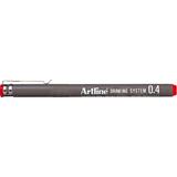 Artline Marker pentru desen tehnic ARTLINE, varf fetru 0.4mm - rosu