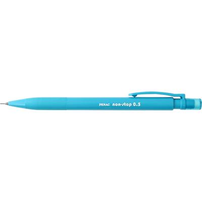 Creion mecanic PENAC Non-Stop pastel, rubber grip, 0.5mm, varf retractabil - corp albastru