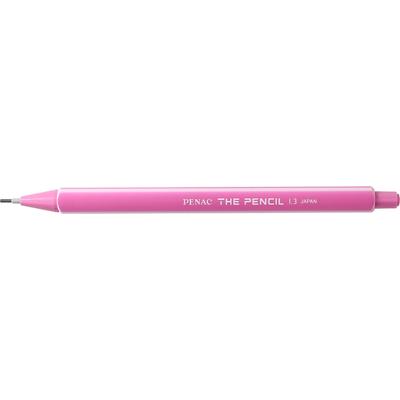 Creion mecanic PENAC The Pencil, rubber grip, 1.3 mm, varf retractabil, corp roz deschis