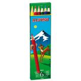 Alpino Creioane colorate, cutie carton,  6 culori/set, ALPINO
