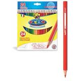 Carioca Creioane colorate, hexagonale, 24 culori/cutie, CARIOCA