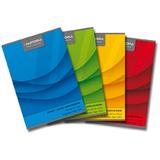Aurora Caiet A4, 60 file - 70g/mp, liniat stanga, coperta carton color, AURORA Office - dictando