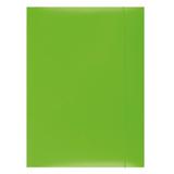 Office Products Mapa din carton plastifiat cu elastic, 300gsm, Office Products - verde