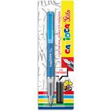 Carioca Stilou cu cartus cerneala, + 2 rezerve/blister, CARIOCA Stilo