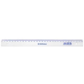 Rigla din plastic transparent, 30cm, DONAU