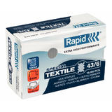 Rapid Capse RAPID 43/6G textile, 10000 buc/cutie - pentru capsator RAPID Classic K1 Textile