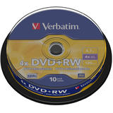 VERBATIM  DVD+RW 4X spindle 10