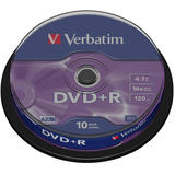 VERBATIM Verbatim  DVD+R 16X 10PK SPIND MATT SILV