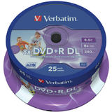 VERBATIM Verbatim  DVD+R 8x DBL LAYER PRINT.SP25