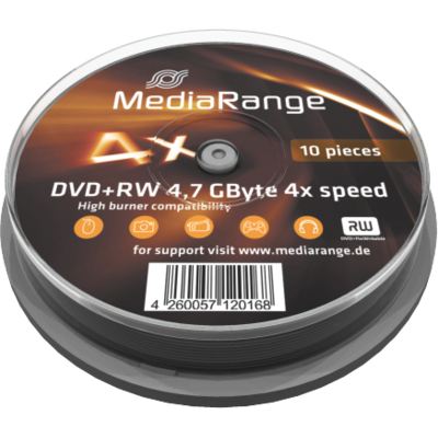 MediaRange DVD+RW 4x Cake10