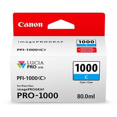 Cartus Imprimanta CANON PFI-1000C CYAN INKJET CARTRIDGE