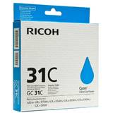 Ricoh GEL CYAN GC-31C 405689 1K ORIGINAL RICOH AFICIO GX E3300N