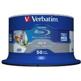 VERBATIM BluRay BD-R SL DATALIFE [ Spindle 50 | 25GB | 6x [WIDE PRINTABLE NO ID]