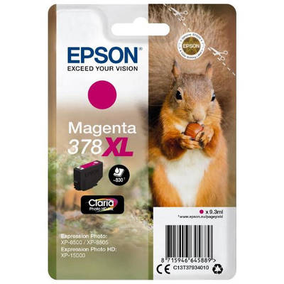 Cartus Imprimanta Cerneala Epson magenta | 378XL | 9.3 ml | Claria Photo HD