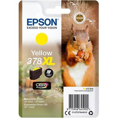 Cartus Imprimanta Cerneala Epson yellow | 378XL | 9.3ml | Claria Photo HD