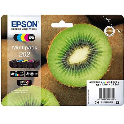 Cartus Imprimanta Ink Epson Kiwi Multipack 202 | CMYK+photo black | Claria Premium