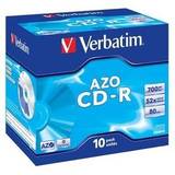 VERBATIM Verbatim CD-R [ jewel case 10 | 700MB | 52x | Crystal | DataLife+ AZO ]