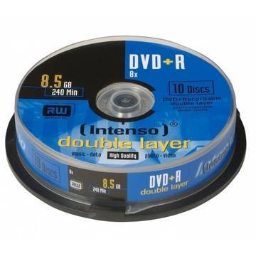 DVD+R DL DoubleLayer Intenso [ cutie 10 | 8,5GB | 8x ]