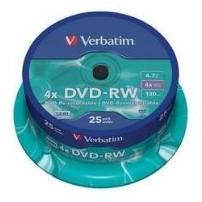 Verbatim DVD-RW [ spindle 25 | 4,7GB | 4x ]