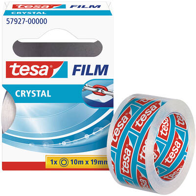 Banda adeziva Tesa, Film Crystal, 10 m x 19 mm