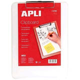 Apli Clipboard simplu Apli, A4, plastic, transparent