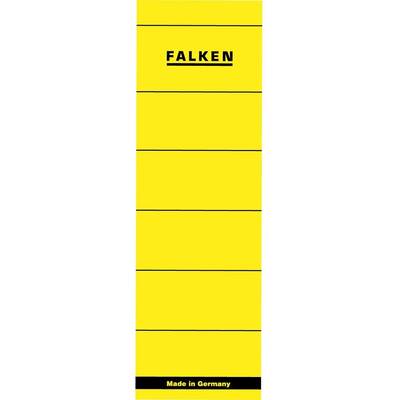 Falken Etichete autoadezive pentru biblioraft 60 x 190 mm, galben, 10 buc/set - Pret/set
