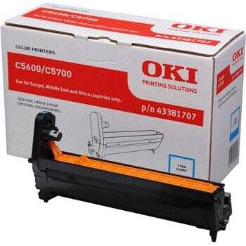 Drum Drum OKI cyan EP-CART-C56/5700 cod 43381707; compatibil cu C5600/C5700, capacitate 20k pag