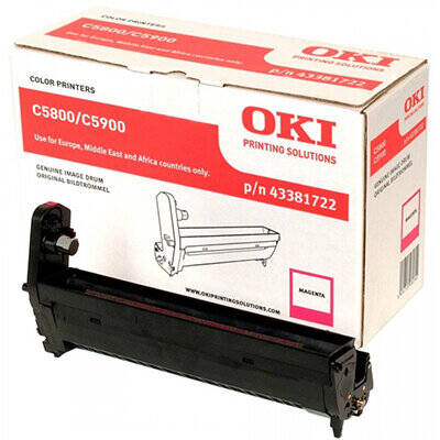 Drum Drum OKI magenta EP-CART-C58/C5900 cod 43381722; compatibil cu C5800/C5900/C5550MFP, capacitate 20k pag