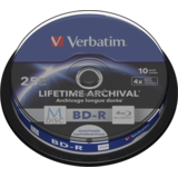 VERBATIM BluRay M-DISC BD-R [ Spindle 10 | 25GB | 4x | Inkjet Printable ]