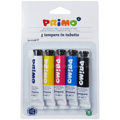 Tempera Morocolor, 5 culori, tuburi de aluminiu, 12ml