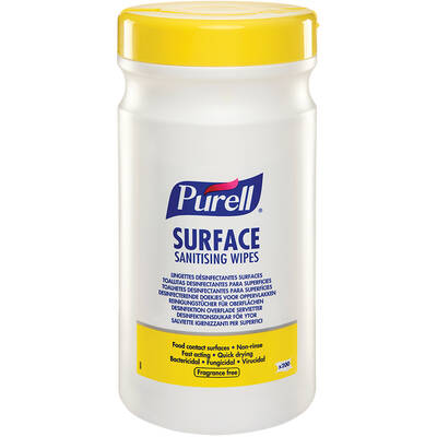 Servetele dezinfectante, Purell Surface, pt suprafete, 100 portii/pachet