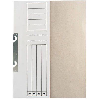Dosar de incopciat 1/2, carton, alb, 10 bucati/set