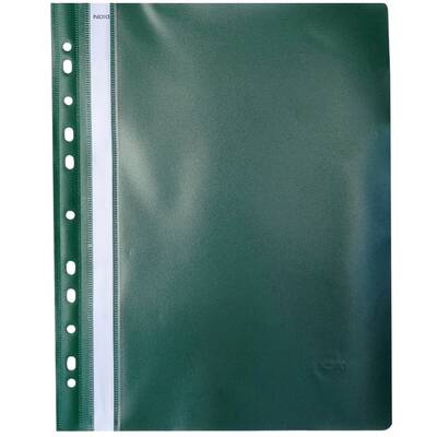 Dosar cu multiperforatii, orange peel, verde, 25 bucati/set