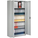 Ceha Dulap metalic Ceha, gri, 92x42x195 cm, 2 usi batante, 3 polite si seif