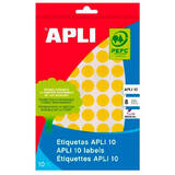 Apli Etichete autoadezive Apli, galben, 19 mm, 320 etichete/blister