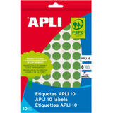 Apli Etichete autoadezive Apli, verde, 19 mm, 320 etichete/blister