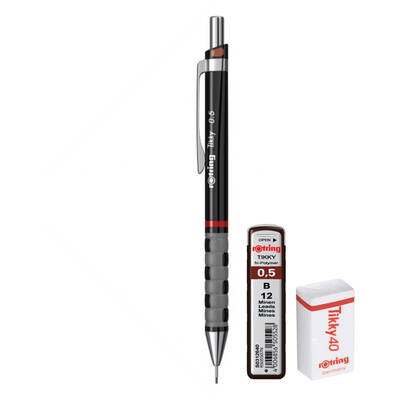 Set Rotring, creion mecanic Tikky III Original, 0.5 mm