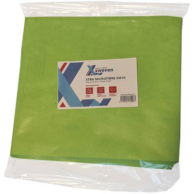 Xwoven Lavete Xtra XM10, microfibre, 40x48 cm, verde, 10 buc/set