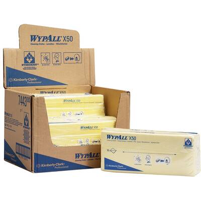 Lavete Kimberly-Clark Wypall X50 galbene, 50 bucati/set