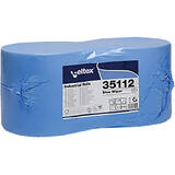 Celtex Rola lavete industriale, Celtex 35112, 2 straturi, hartie albastra, 970 portii/rola 2 role/set
