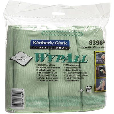 Lavete microfibra Kimberly-Clark Wypall, verzi, 6 bucati/pachet