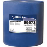 Celtex Rola lavete industriale, Celtex Superblue, 3 straturi, hartie albastra, 1000 portii/rola