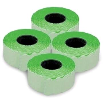 Etichete autoadezive pentru marcatoare, 22 x 12 mm, 1500 bucati/rola, verde fluorescent