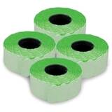 Generic Etichete autoadezive pentru marcatoare, 26 x 12 mm, 1500 bucati/rola, verde fluorescent