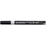 DONAU Marker permanent cu vopsea Donau, varf rotund, 2.2 mm, alb